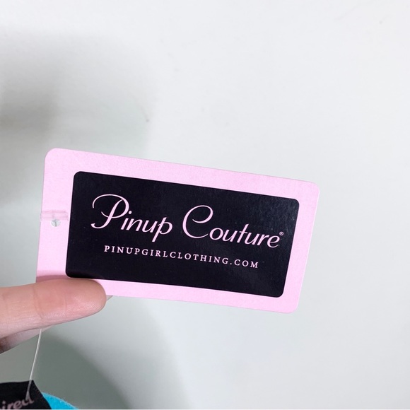 NEW Pinup Girl / Pinup Couture Bella Gathered Swing Skirt (Sz S) Vegas Border - Picture 6 of 7